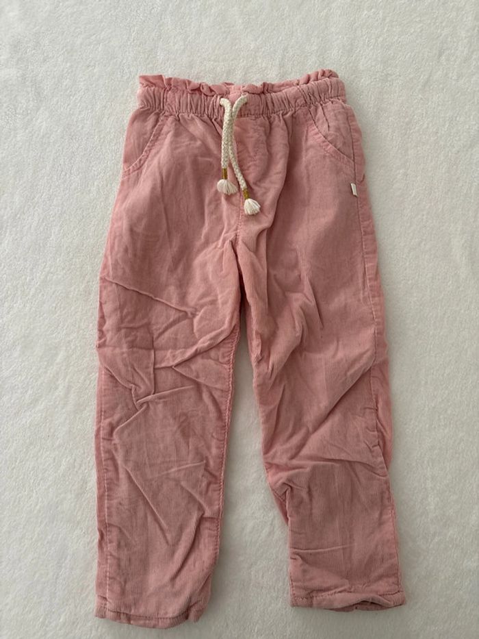 Pantalon velours rose 3 ans