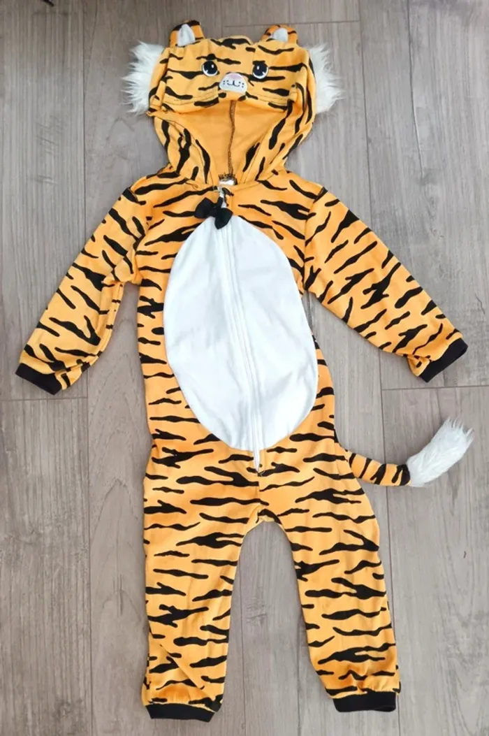 Combinaison mixte tigre 12/18 mois h&m
