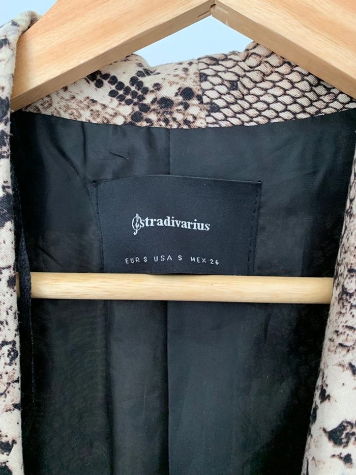Blazer Stradivarius beige taille S - photo numéro 8