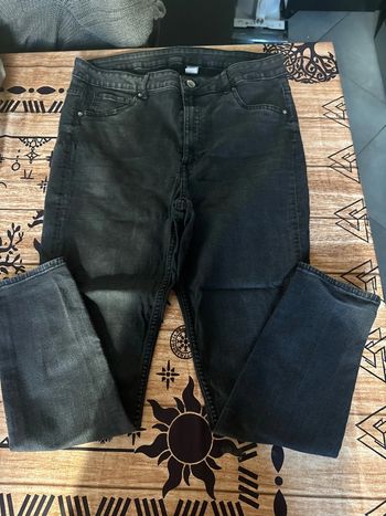 Jean jegging noir grande taille femme