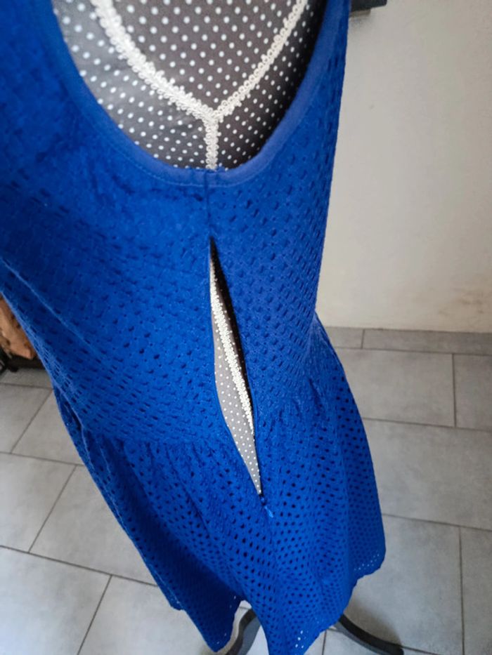 Robe bleue ajouré U Collection Taille 38 - photo numéro 2