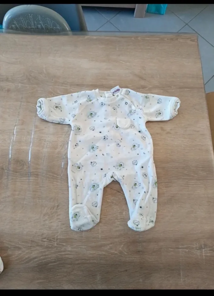 Pyjama velours garçon 3 mois