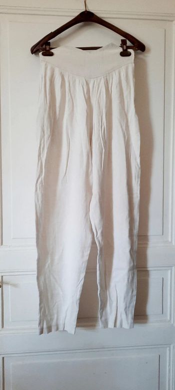 Pantalon blanc cassé vintage