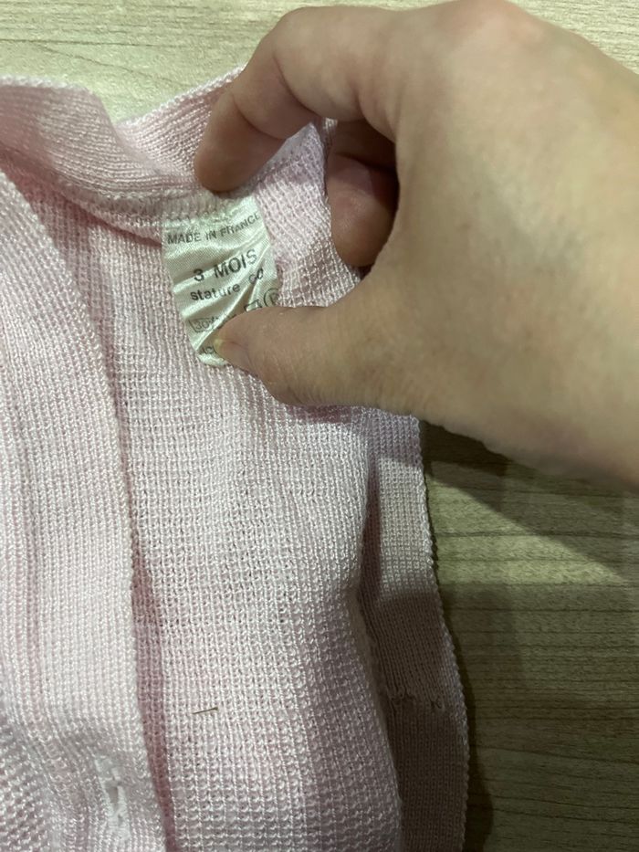 Gilet rose pale - photo numéro 3