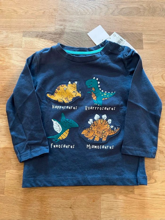 tee shirt manche longue dinosaure