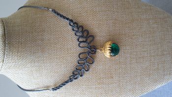 Collier Vagues en Macramé