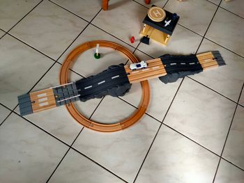 Set rails et route centre d'intervention en bois