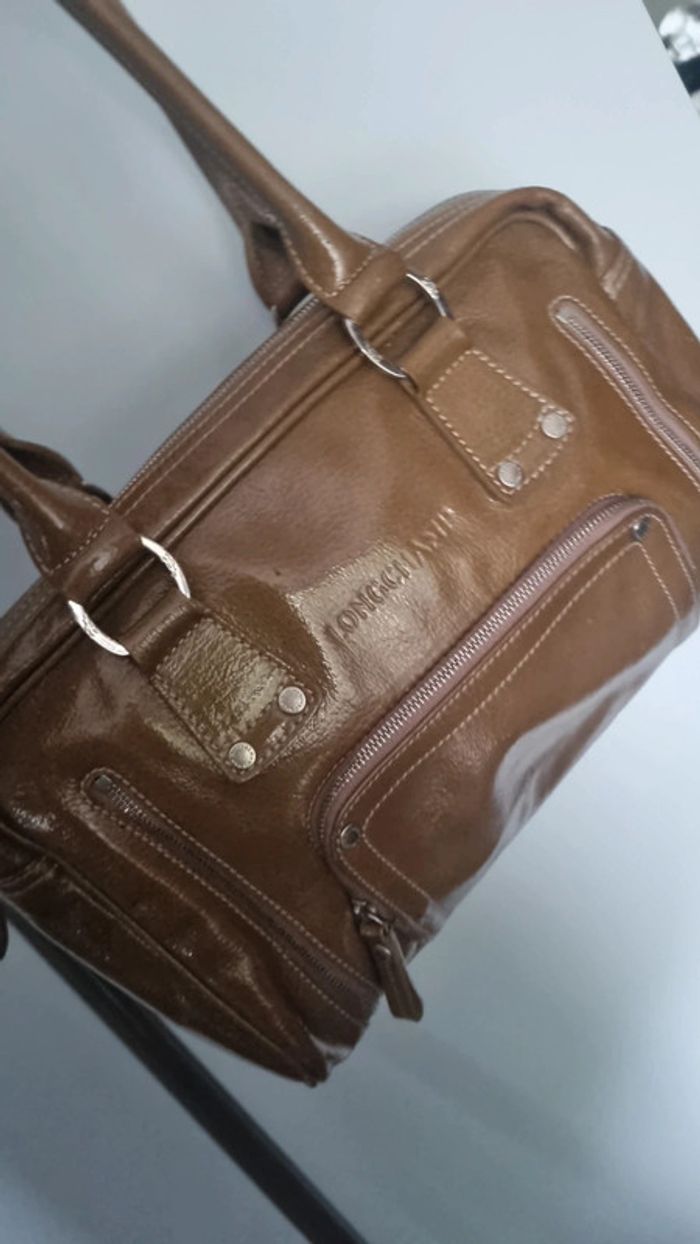 Sac longchamp porte main original authentique en tbe - photo numéro 5