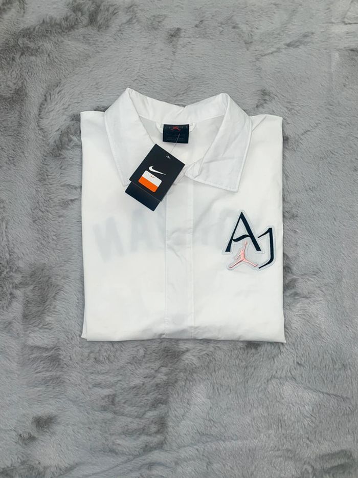Chemise Jordan blanche logo brodé - Taille S