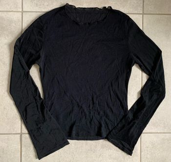 Haut voile noir taille S