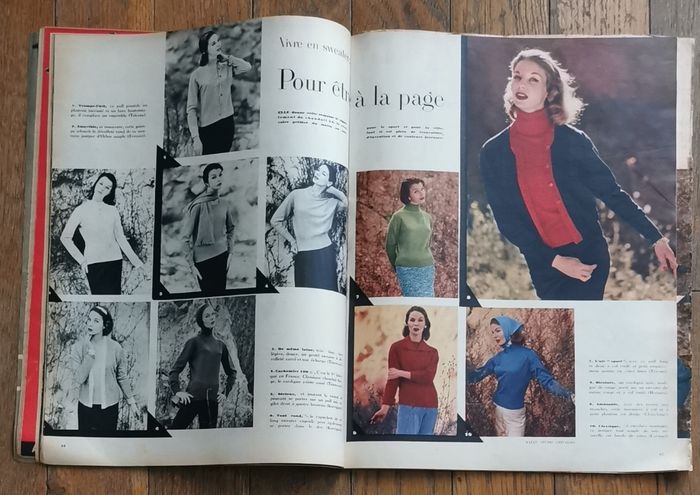 Ancien magazine Elle années 50 Vintage - photo numéro 3
