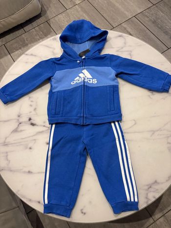 Jogging Adidas bleu et blanc