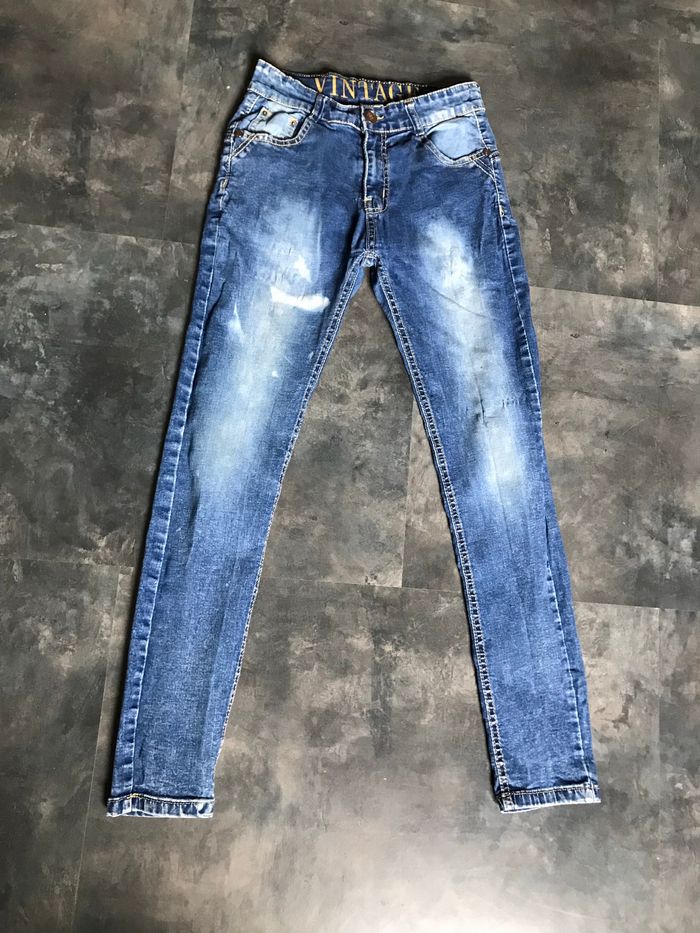 Pantalon Jeans délavé vintage 13/14 ans
