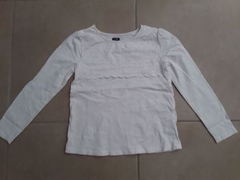 T-shirt ML fille 10 ans KIABI TBE