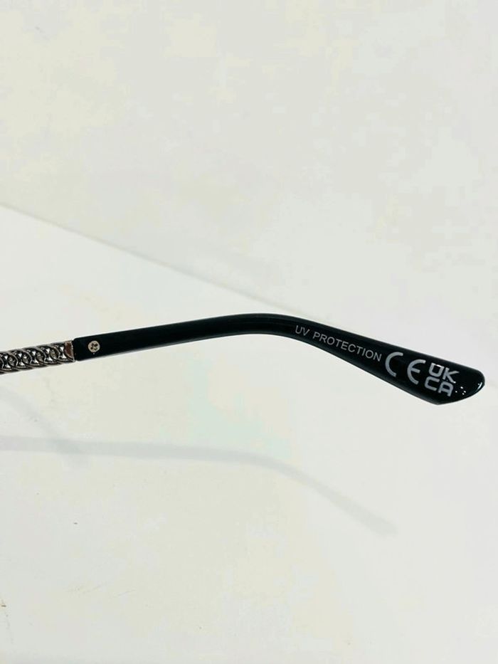 Lunette de soleil femme noire et argentée masque verres dégradés UV protection catégorie 3 - photo numéro 6