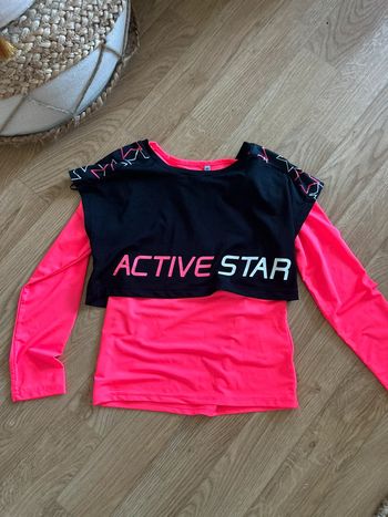 Haut gym sport wear fille 6ans neuf