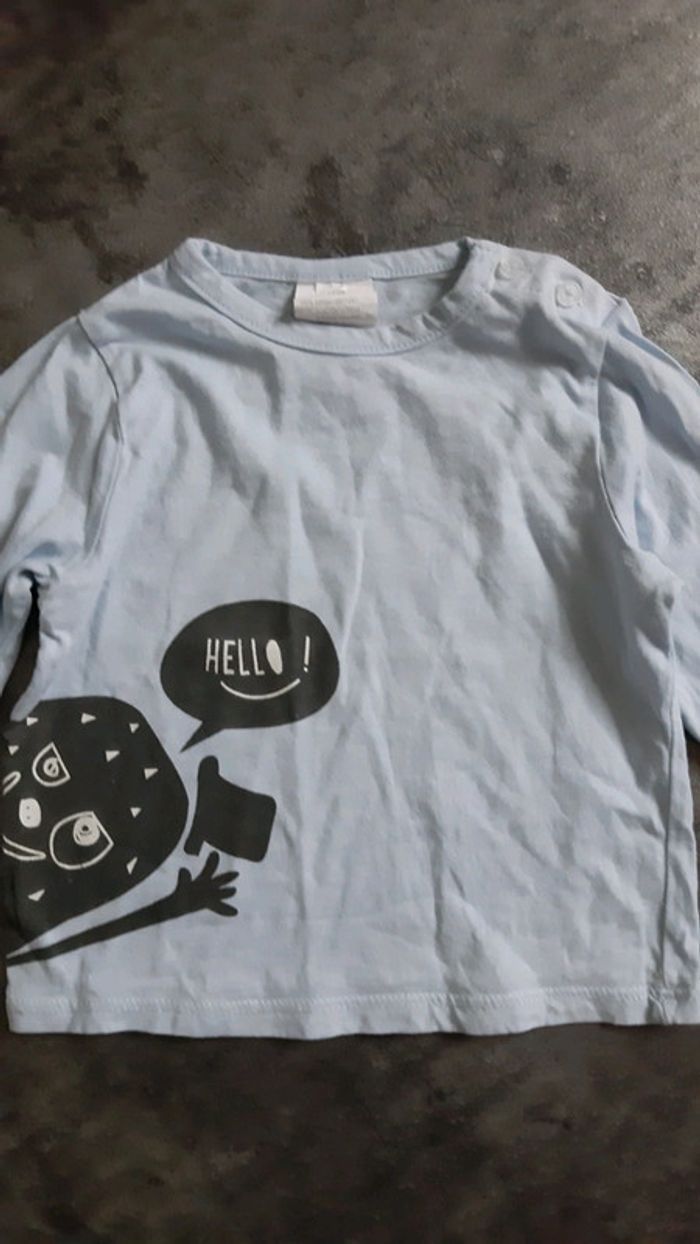 T-shirt manche longue léger garçon 100% coton - photo numéro 2