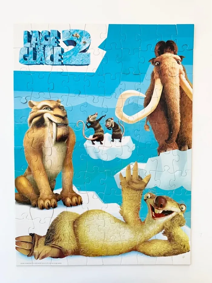 Lot de 4 Puzzles évolutifs Dreamworks - L'âge de glace 2 🧩 - photo numéro 4