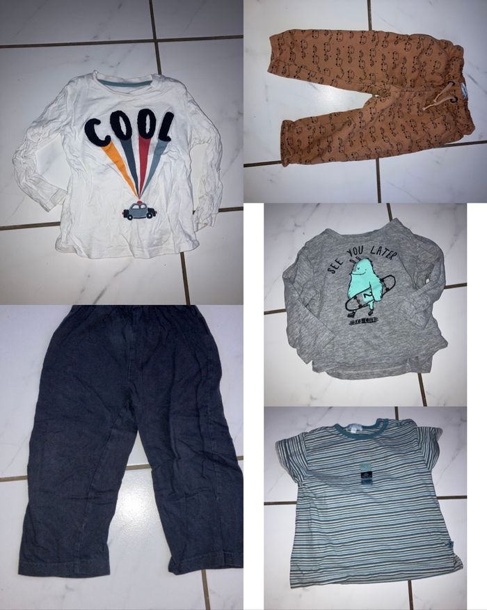 Lot 53 pièces vêtements garçon 24 mois/2 ans