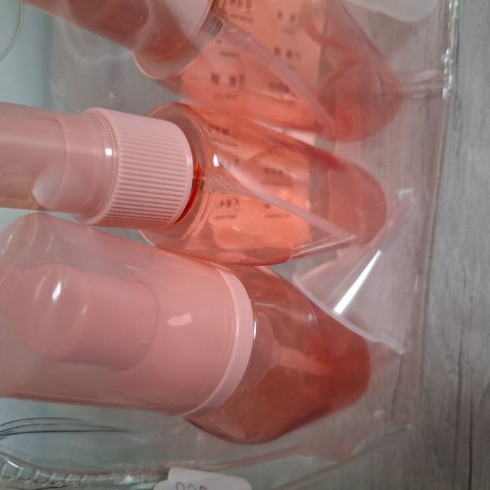 Kit de voyage pour cosmétiques – 10 pièces avec trousse transparent - Neuf - photo numéro 6