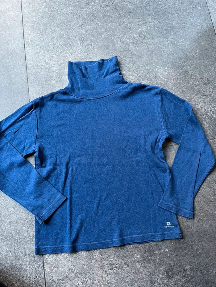 Sous-pull, col roulé, marque Domyos,8 ans