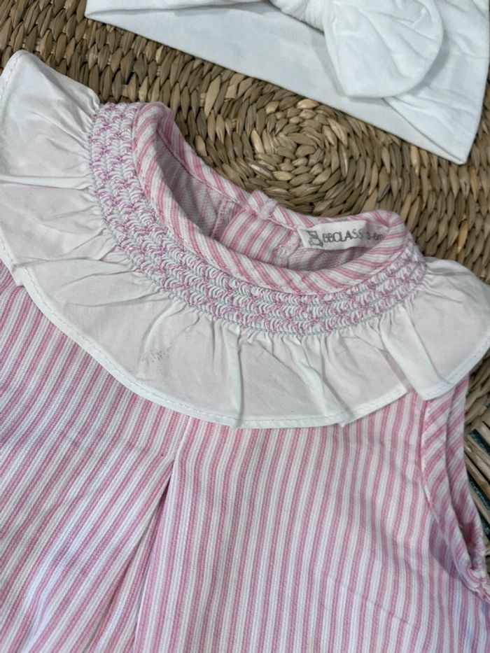 Barboteuse et bandeau taille 3-6 mois - photo numéro 4