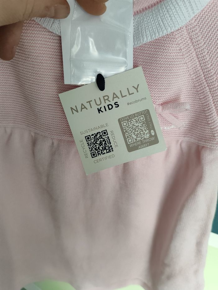 Robe en maille brums Milano NEUVE - 6 mois (68cm) - Rose poudré - photo numéro 3
