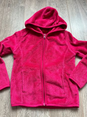 Veste rose à capuche 8 ans