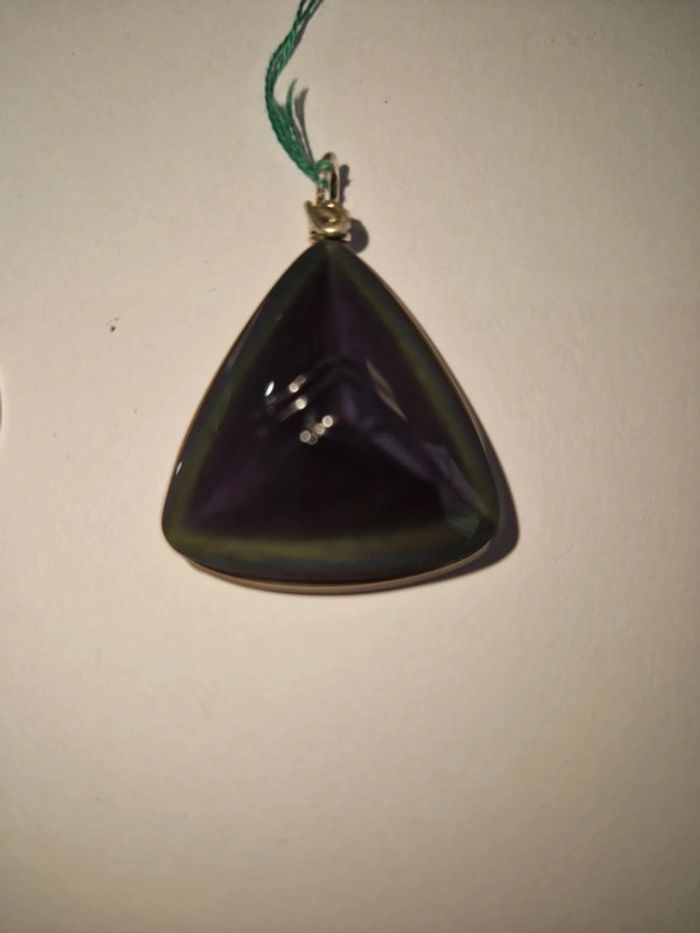 Pendentif obsidienne arc en ciel suprême oeil - photo numéro 5