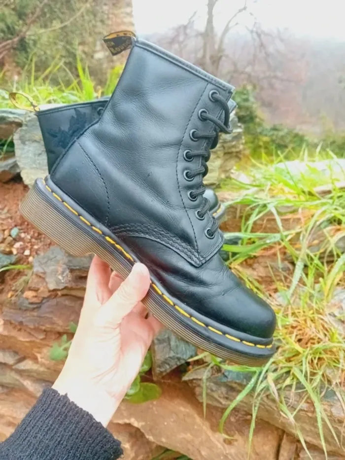 Dr. Martens vonda roses brodées noires 36 - photo numéro 7