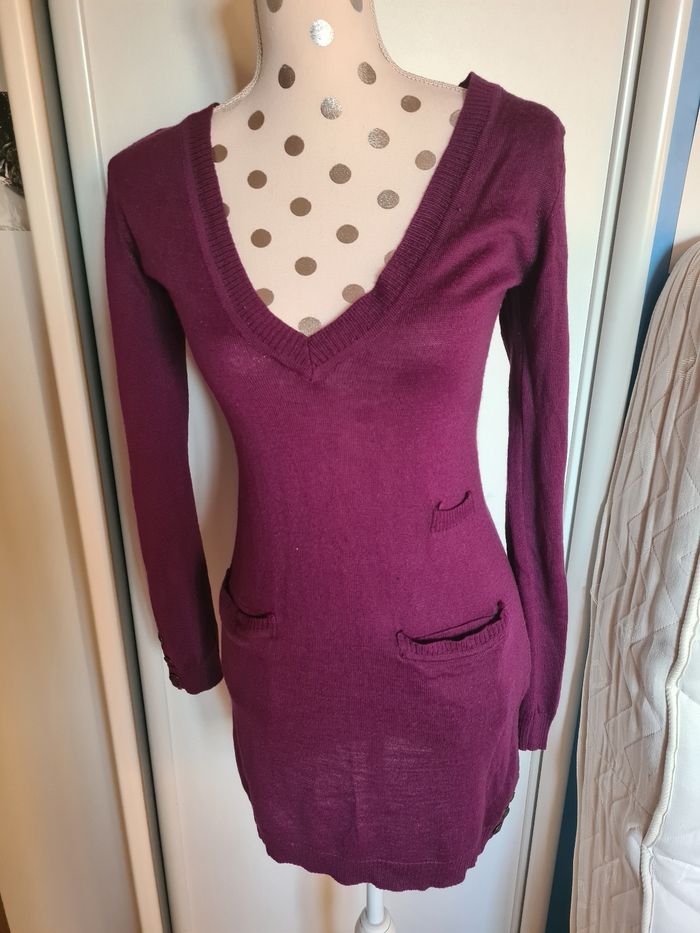 Robe pull parme / Taille 38