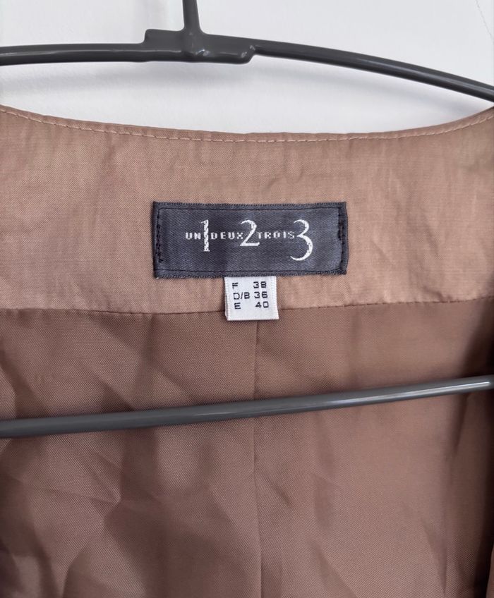 💛 Boléro satiné doré Maison 1.2.3 - Taille 38 - photo numéro 5