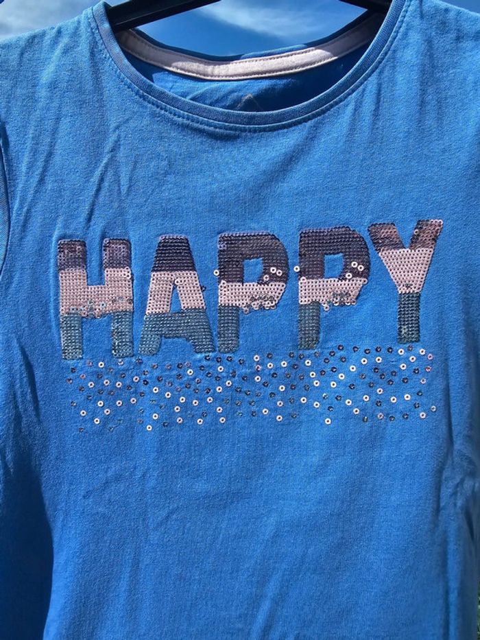 TEE shirt happy fille 9 / 10 fille - photo numéro 5