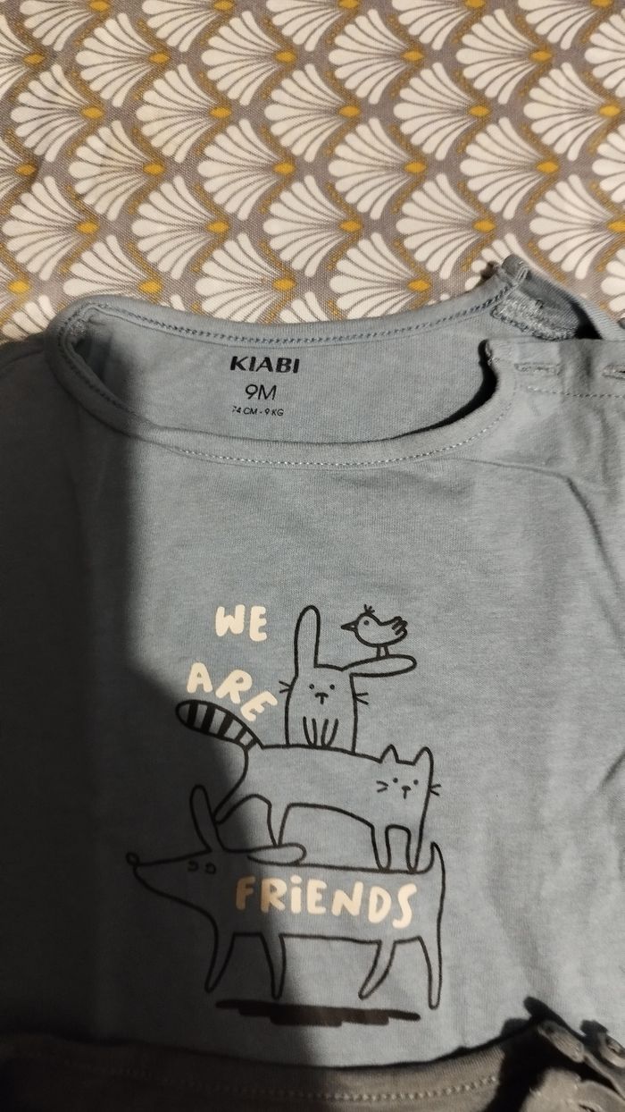 2 tee-shirts manches longues - photo numéro 2