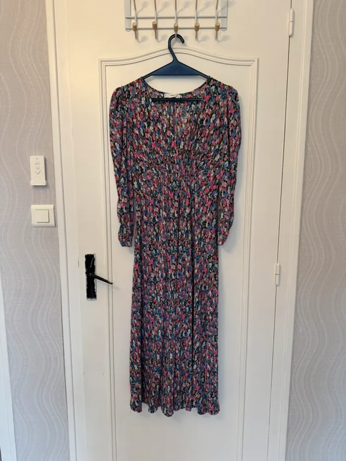 Robe mi longue manche longue