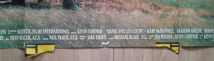Grande affiche horizontale film cinéma Danse avec les Loups Kevin Costner - photo numéro 4