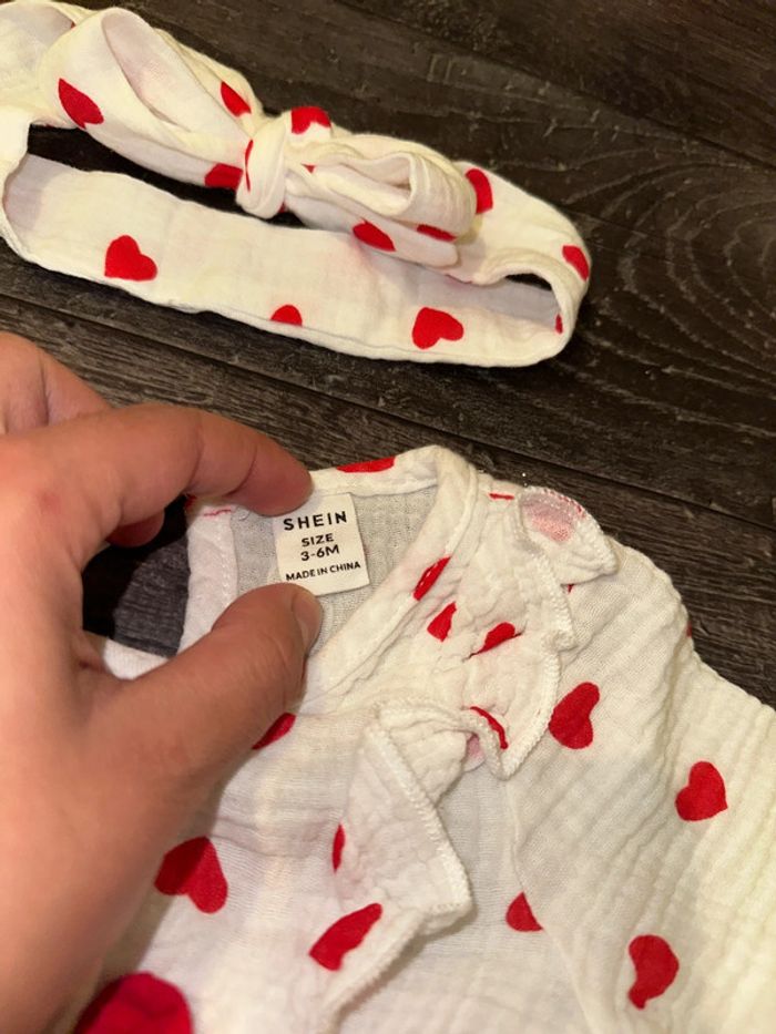 Combinaison imprimée cœurs - photo numéro 4