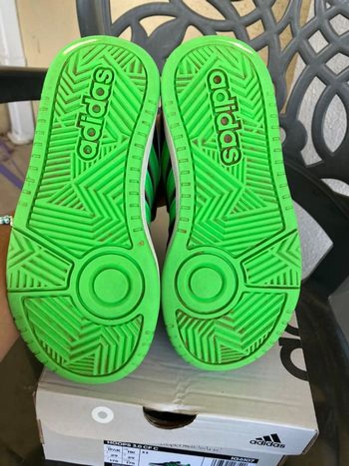 Basket adidas Hoops 3.0 bleu et vert taille 29 - photo numéro 6