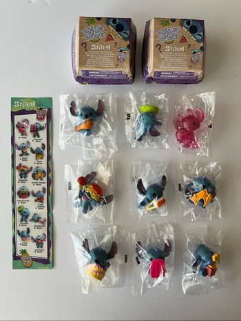 Lot ou à l’unité figurines Stitch feed me série 2 avec boîte