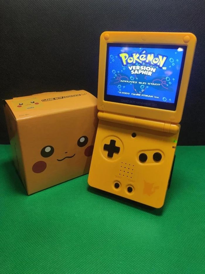 Gameboy Advance SP Pikachu Améliorée - comme neuve - photo numéro 6