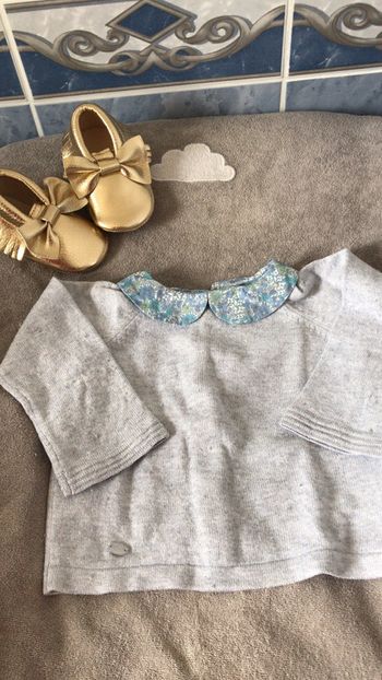 Pull Cyrillus 3 mois col liberty