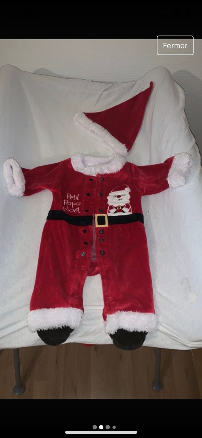 Pyjama papa noël 3mois - photo numéro 2