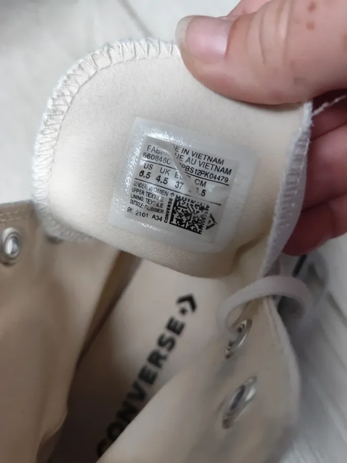 Converse plateforme blanche - photo numéro 10