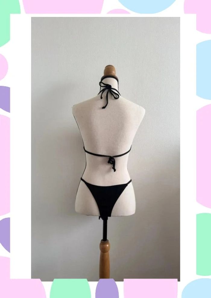 Bikini noir et doré Shein – Taille L – Neuf avec étiquette - photo numéro 2