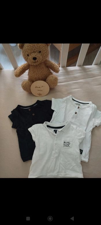 Lot 3 tee shirt kiabi 6 mois