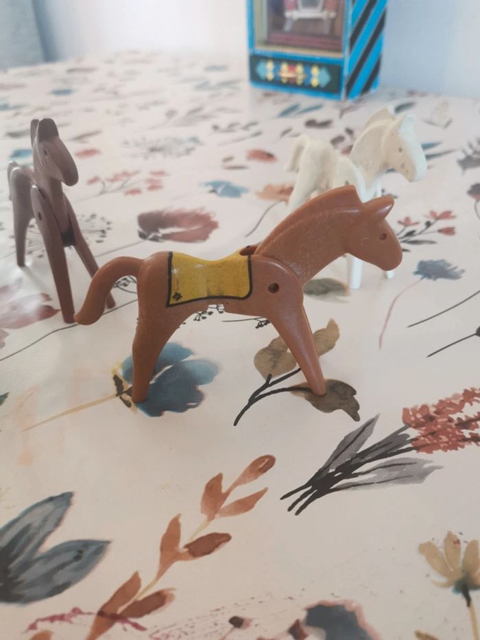 Lot Chevaux aux playmobils vintage - photo numéro 5