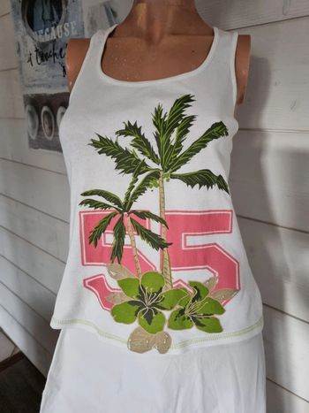 Top fleuri tropical vintage y2k T36-38