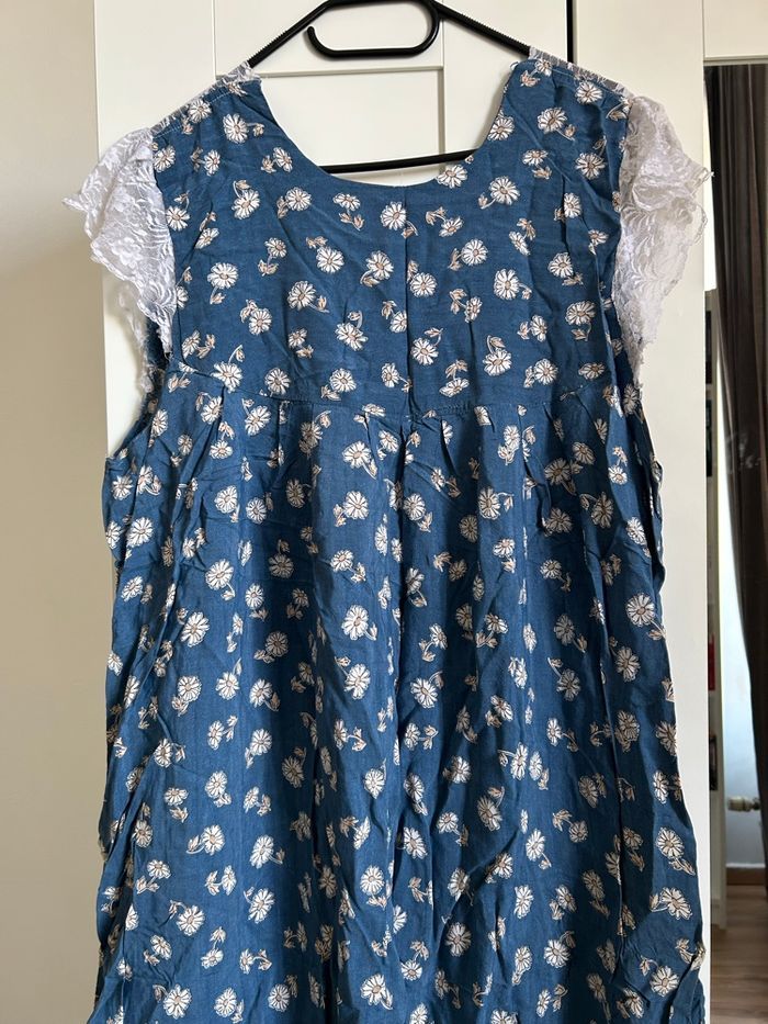 Robe bleu à motifs ongue Boutique Indépendante Taille Unique - photo numéro 7