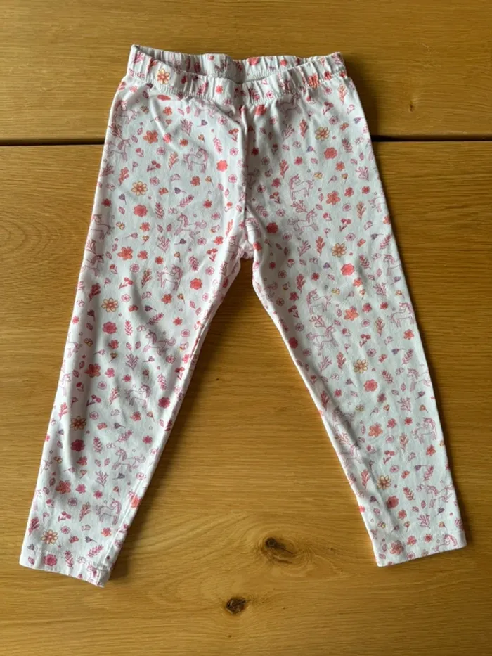 Chemise de nuit velours rose et bas en coton, thème licorne 🦄 - Taille 3 Ans - photo numéro 12