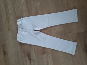 Pantacourt en jean blanc TAO 8 ans